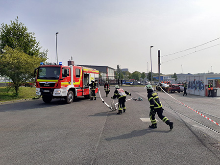 Die Feuerwehr im Einsatz