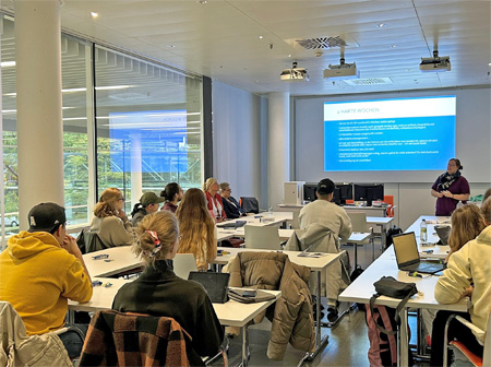 Blockseminar in Düsseldorf, Seminarraum