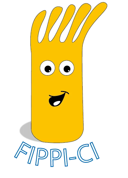 FIPPI CI Logo, Grafik: HNO-Klinik & DHZ, Medizinische Hochschule Hannover